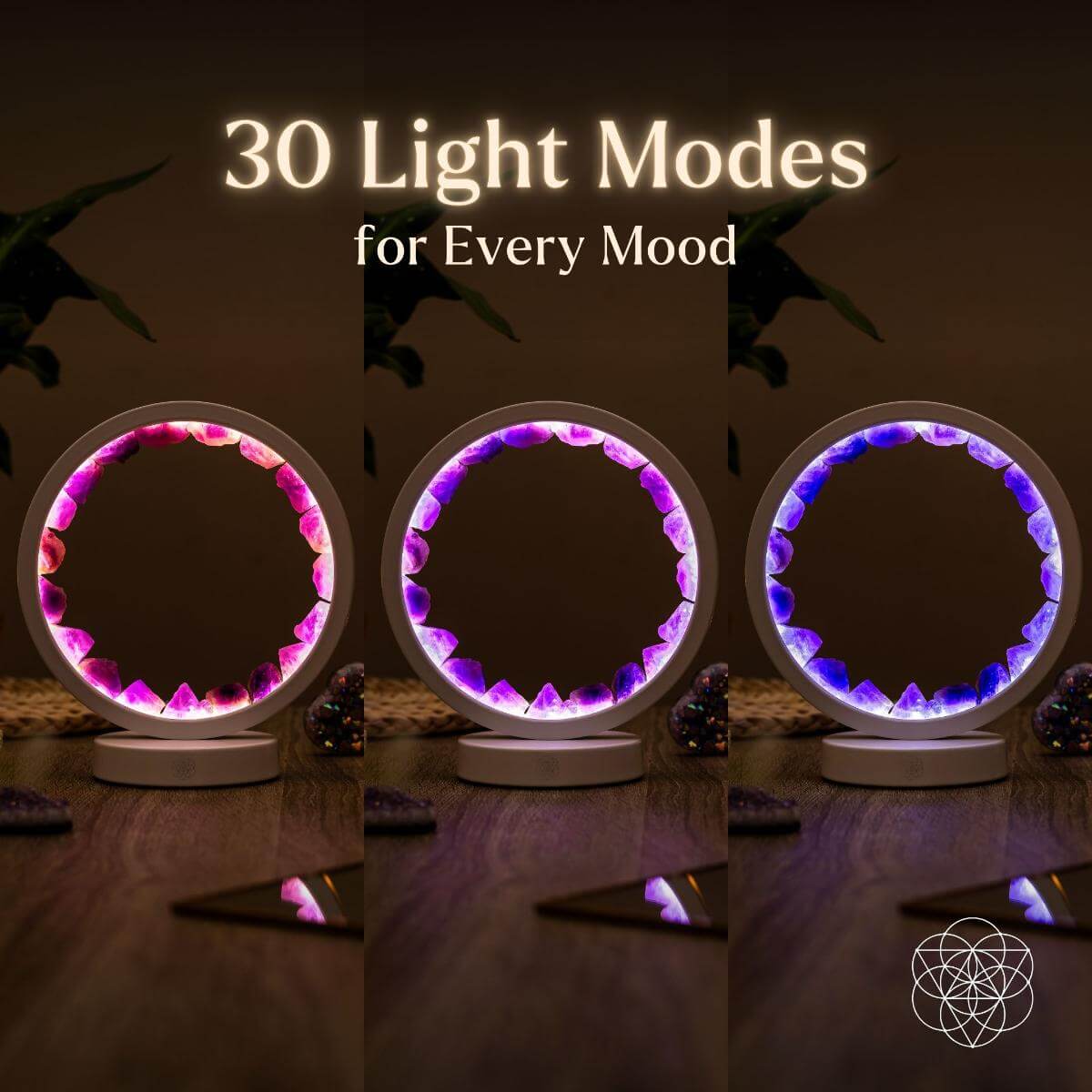 Stress Less, Sleep More – Amethyst Healing Lamp by Conscious Items