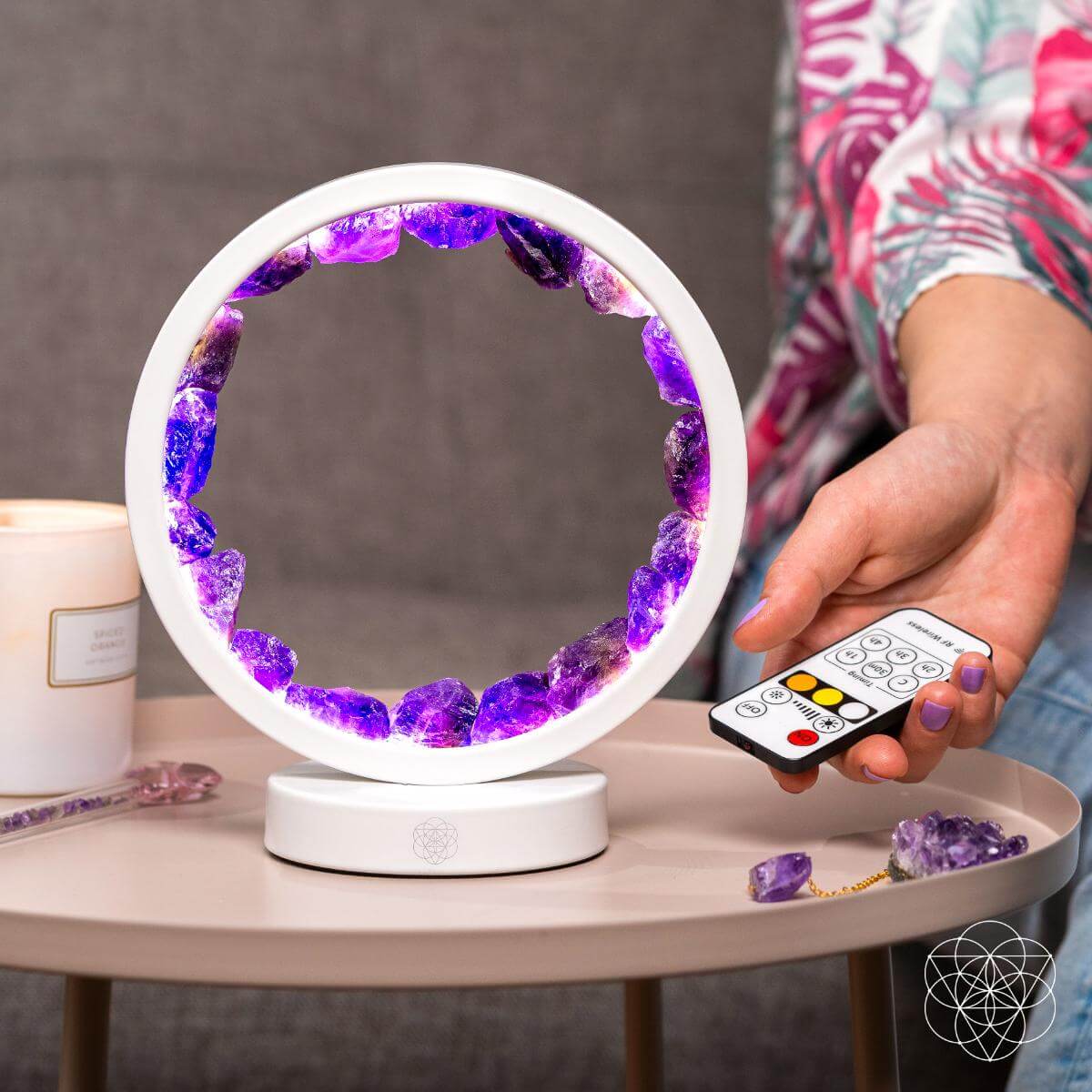 Stress Less, Sleep More – Amethyst Healing Lamp by Conscious Items