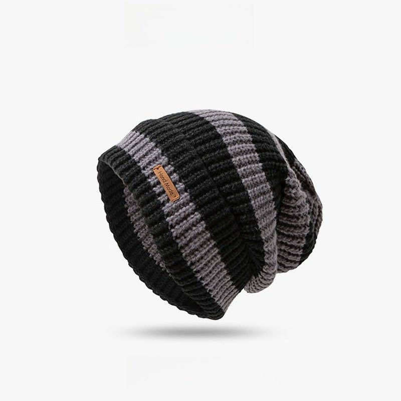 Striped Slouchy Beanie Hat(MAC305) by Mariam's Collection