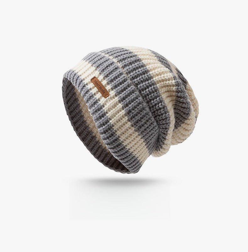 Striped Slouchy Beanie Hat(MAC305) by Mariam's Collection