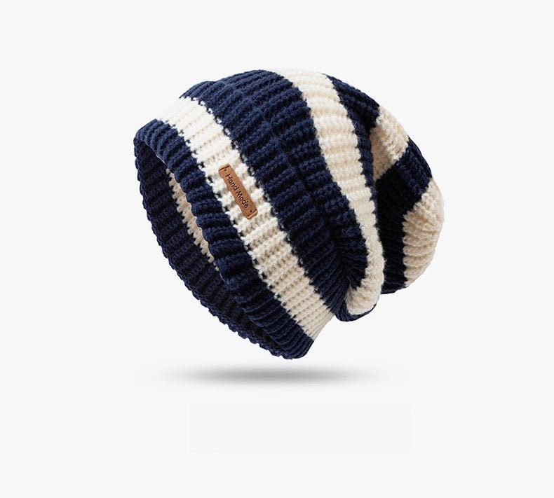 Striped Slouchy Beanie Hat(MAC305) by Mariam's Collection