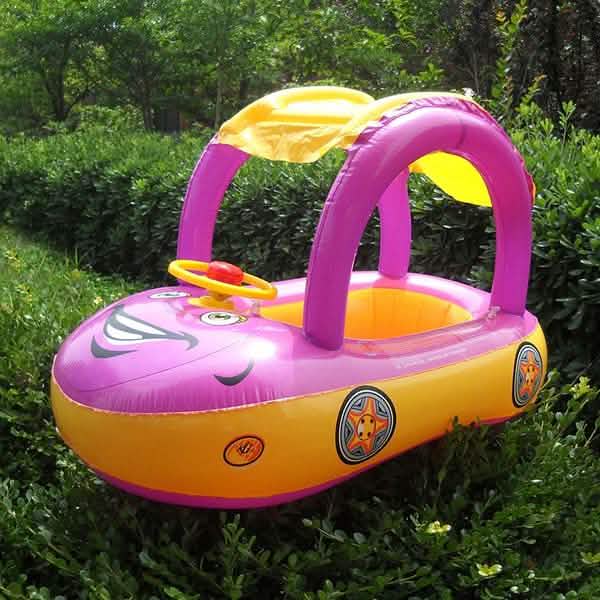 Summer Steering Wheel Sunshade Swim Ring Car Inflatable Baby Float Seat Boat by DailySale