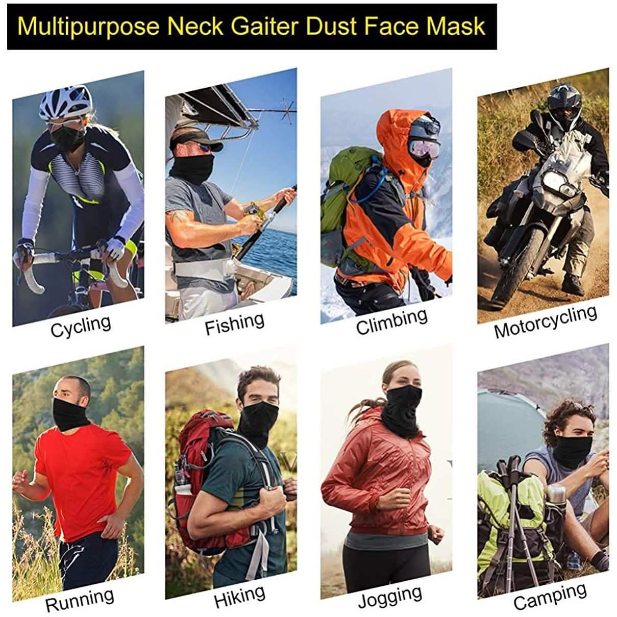 Sun Protection Cool Lightweight Neck Gaiter Mask Face Scarf by DailySale
