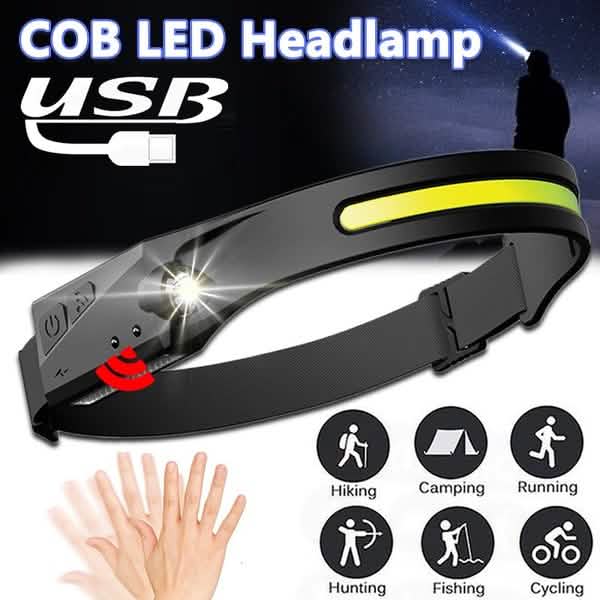 Super Bright LED Headlamp Flashlight Rechargeable by DailySale