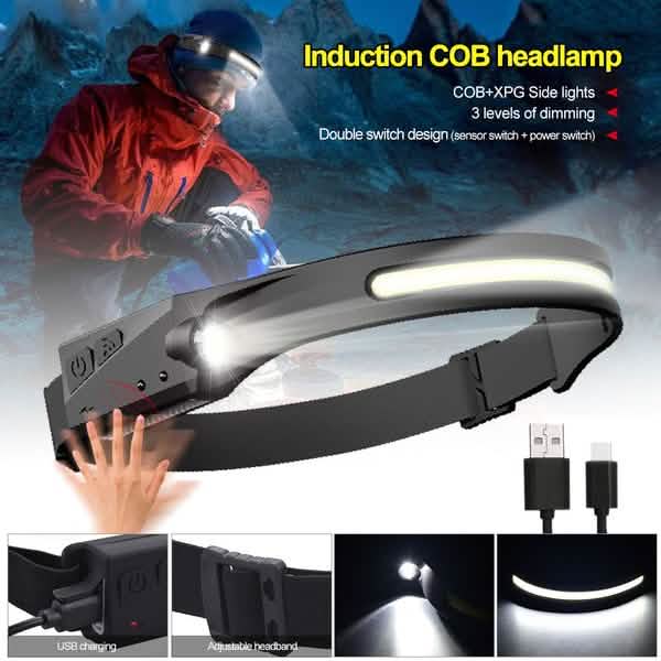 Super Bright LED Headlamp Flashlight Rechargeable by DailySale