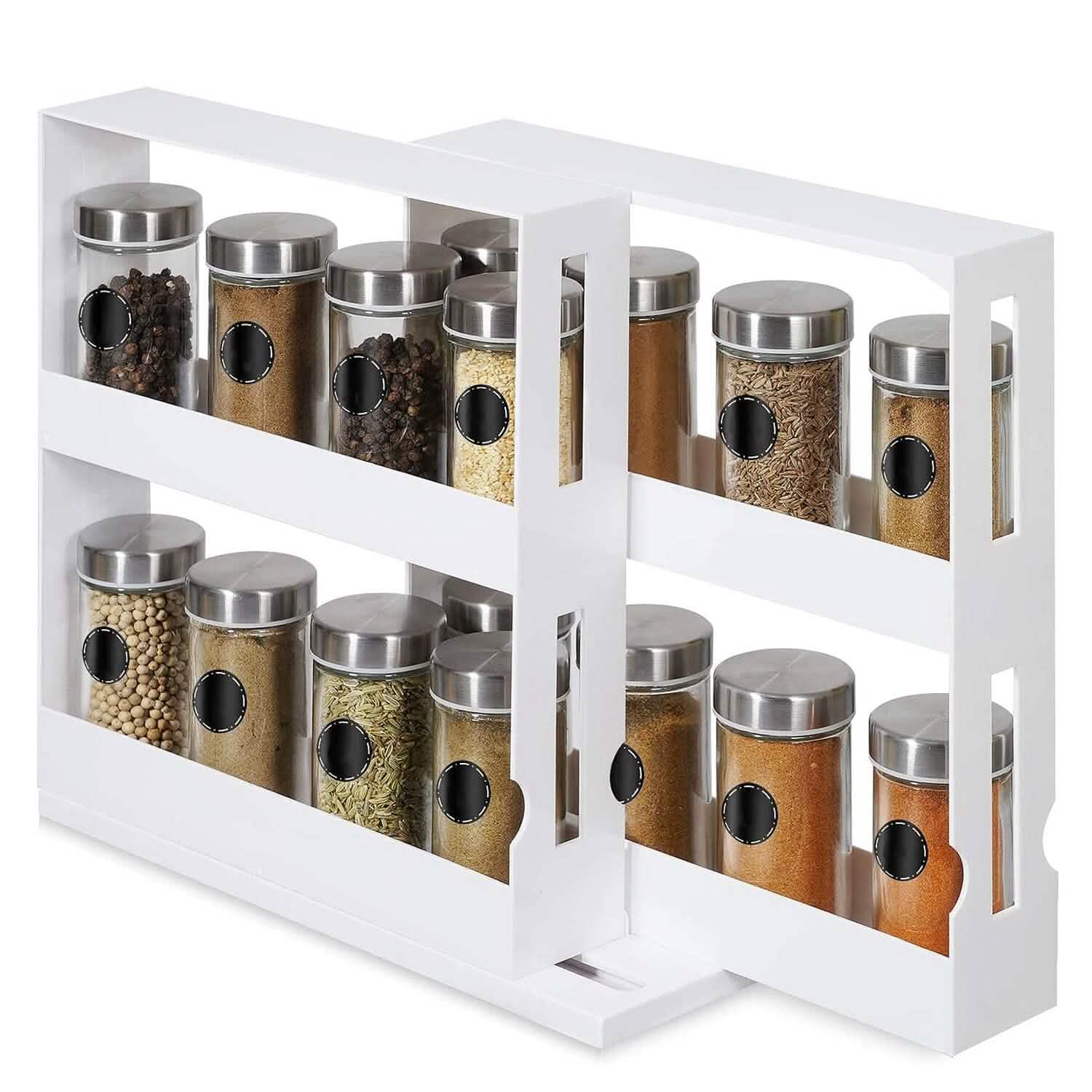 Swivel Cabinet Organizer Revolving Kitchen Rack Spice Organizer by DailySale