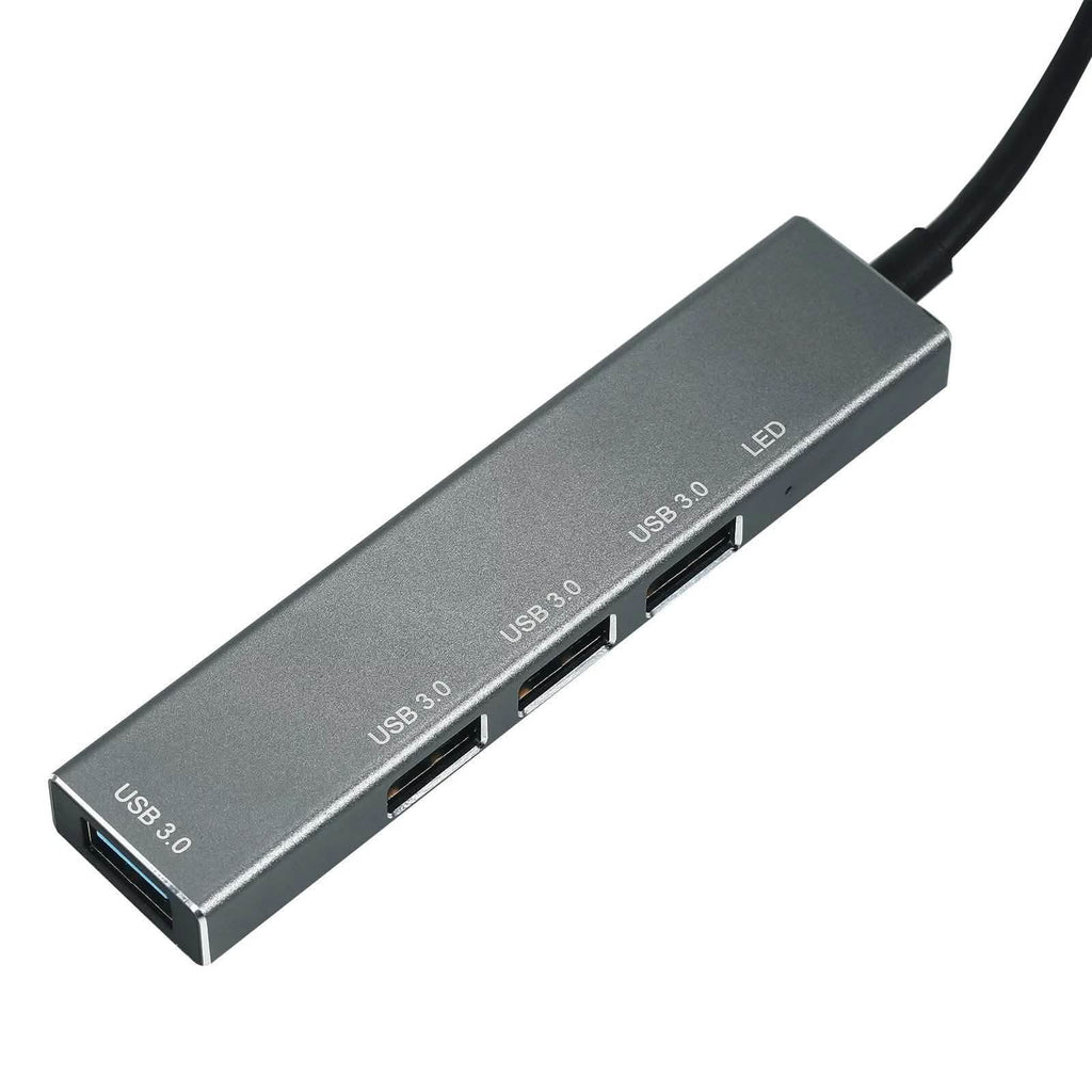 T304 4-in-1 Hub Type C to USB3.0*4 Intelligent USB Hub Multi-Port Adapter by DailySale