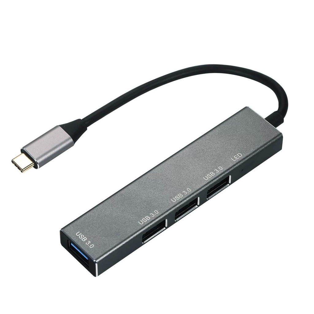 T304 4-in-1 Hub Type C to USB3.0*4 Intelligent USB Hub Multi-Port Adapter by DailySale