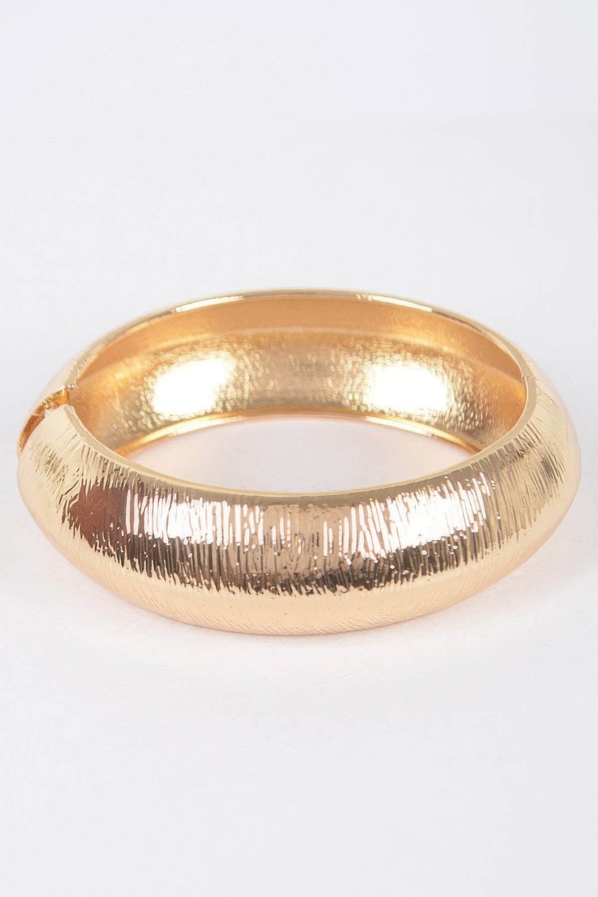 Textured Metal Bangle Bracelet by Tigbul's Variety Fashion Shop