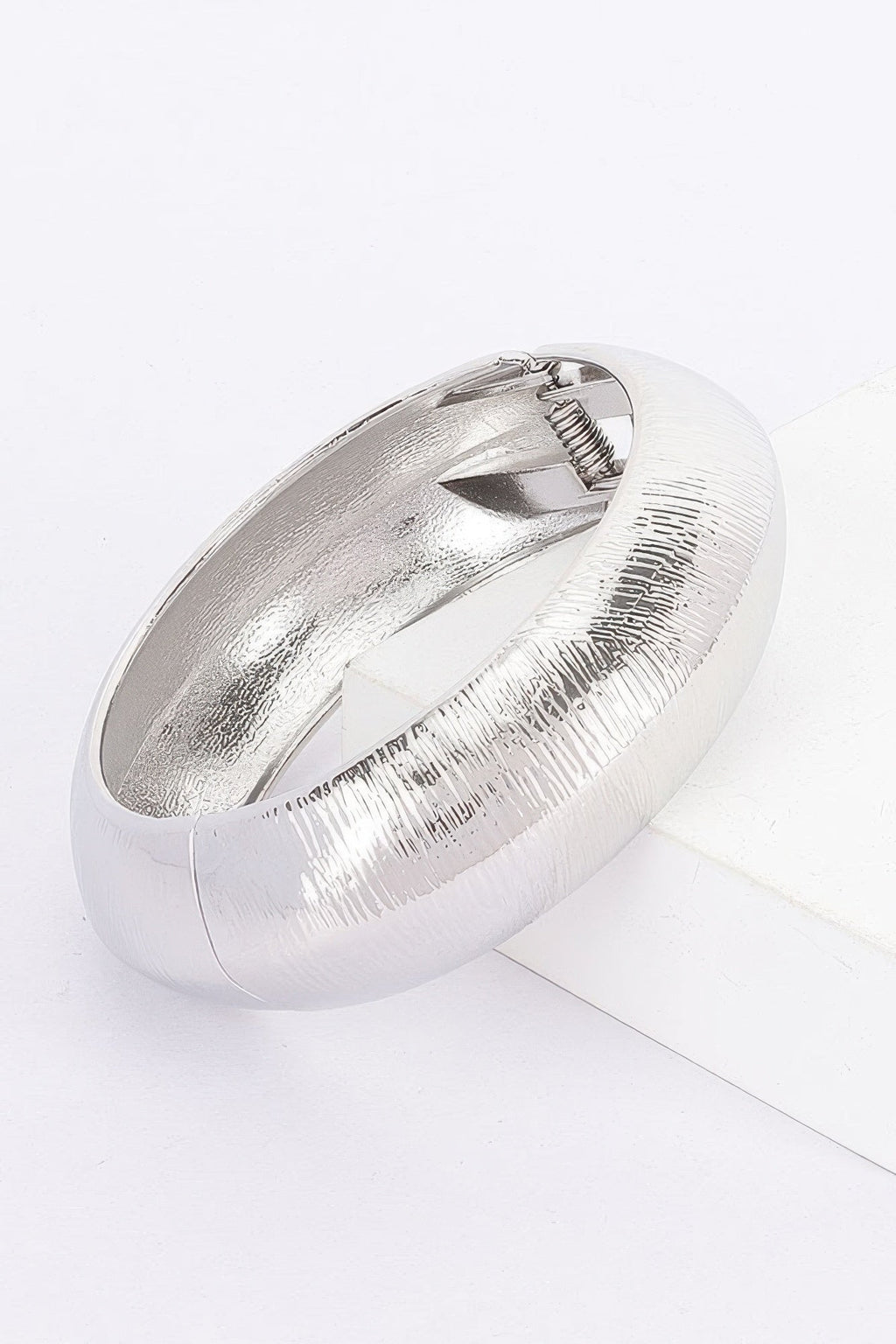 Textured Metal Bangle Bracelet by Tigbul's Variety Fashion Shop