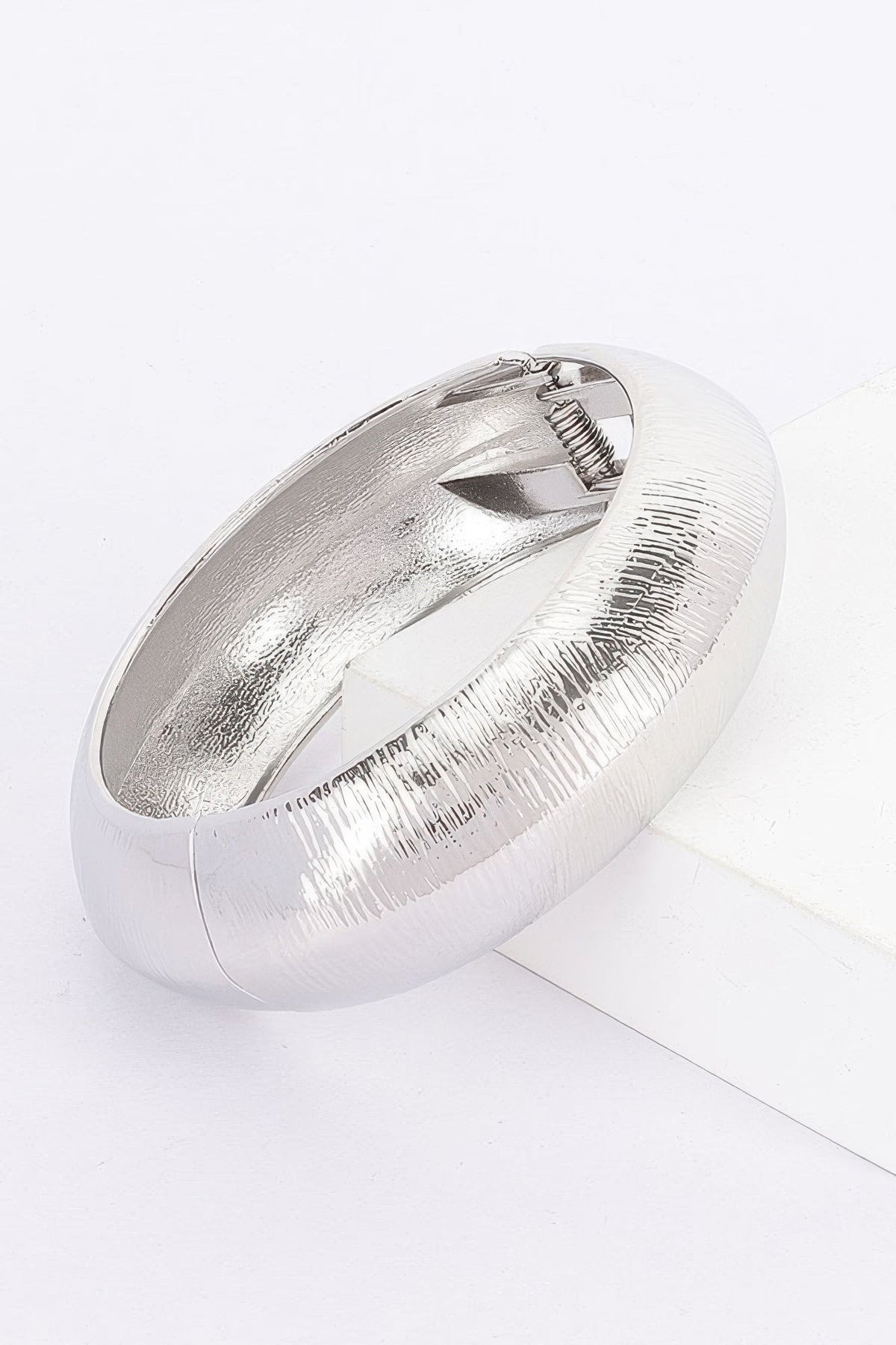 Textured Metal Bangle Bracelet by Tigbul's Variety Fashion Shop