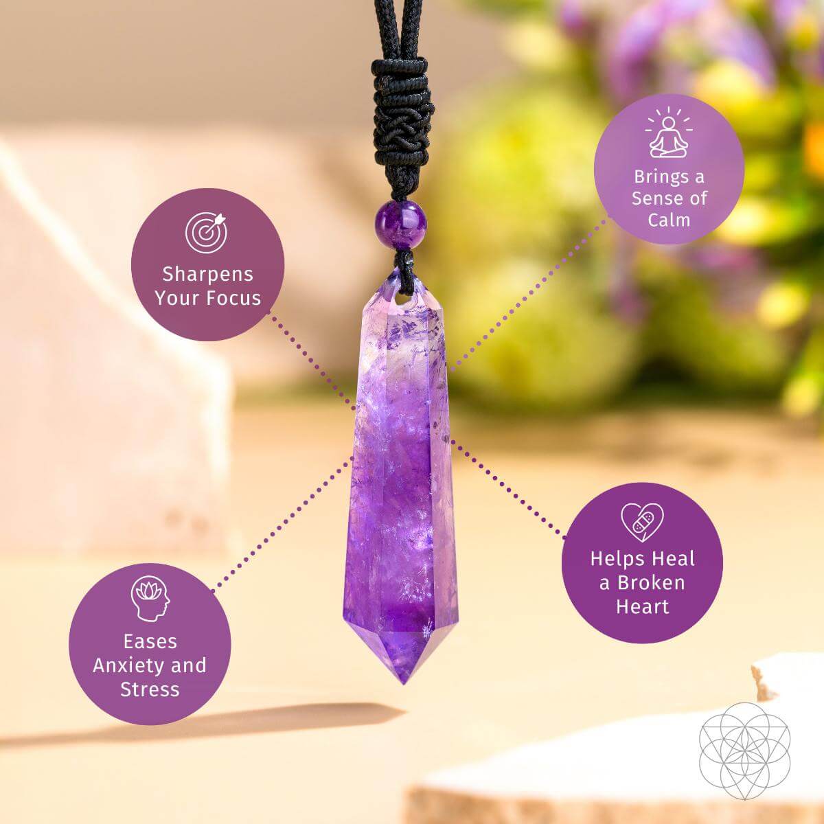 The Amethyst Talisman of Daily Stress Relief by Conscious Items