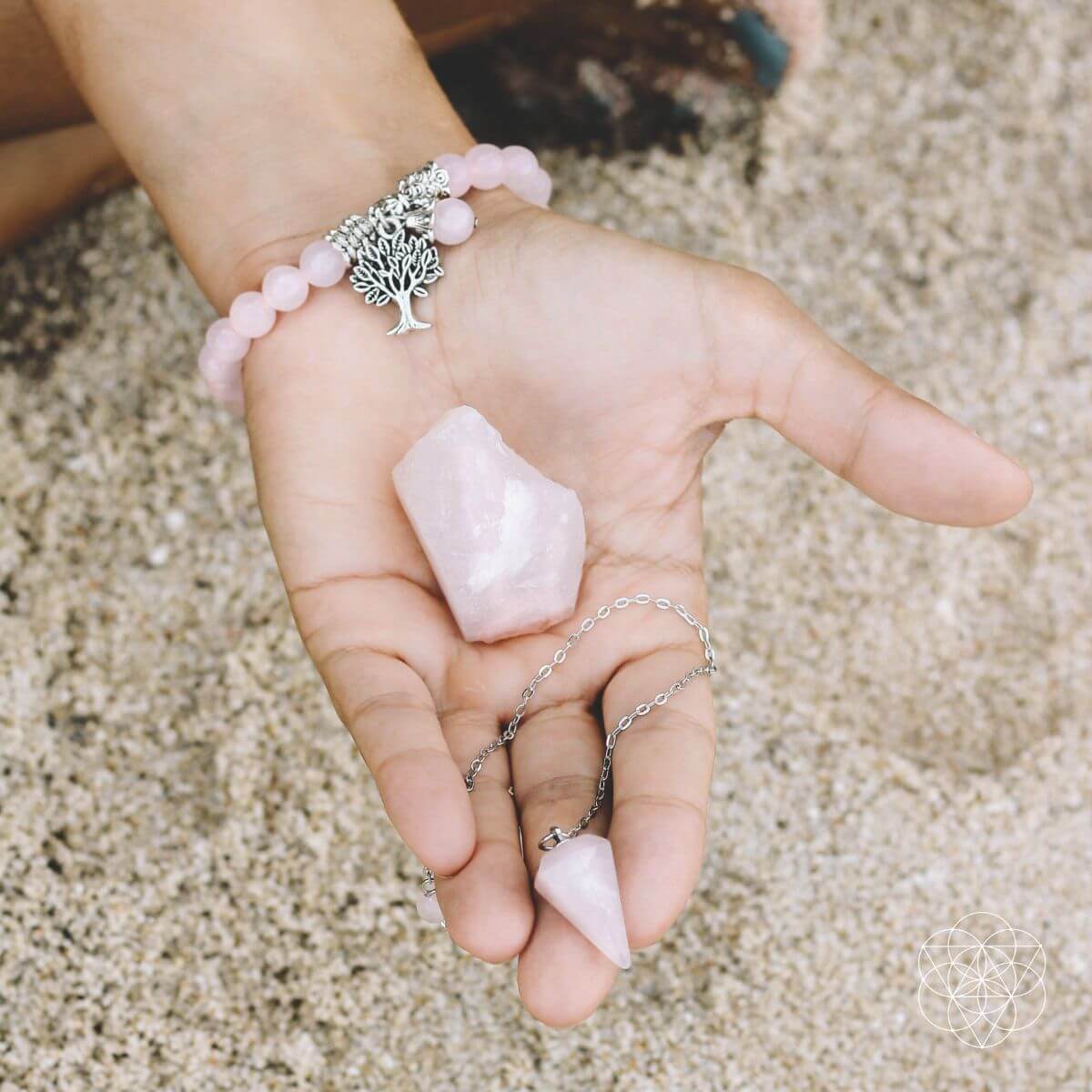 The Rose Quartz Healing Crystal Set by Conscious Items