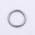 Titanium 10mm Silver Round Single Septum Cartilage Piercing Clicker | BJ-00245 by DLUXCA