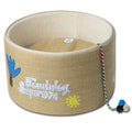 Touchcat 'Claw-ver Nest' Rounded Scratching Cat Bed w/ Teaser Toy by Pet Life