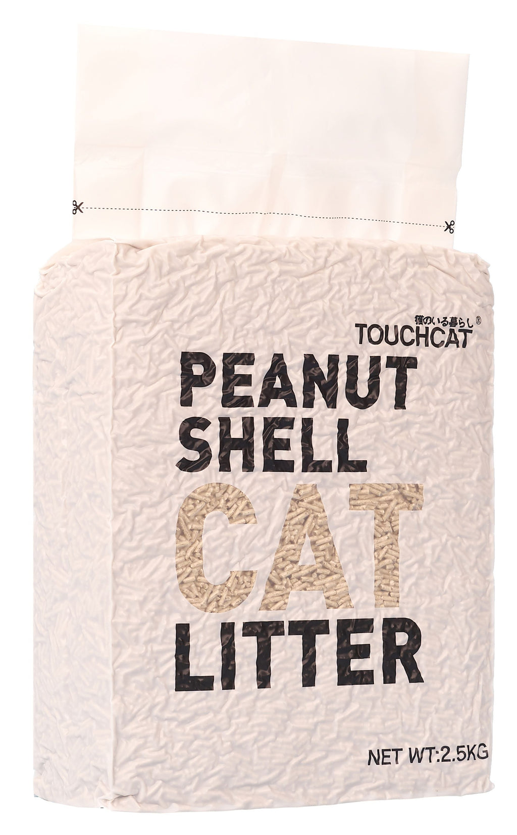 Touchcat ® High-Clumping Eco-Friendly Peanut Shell Kitty Cat Litter by Pet Life