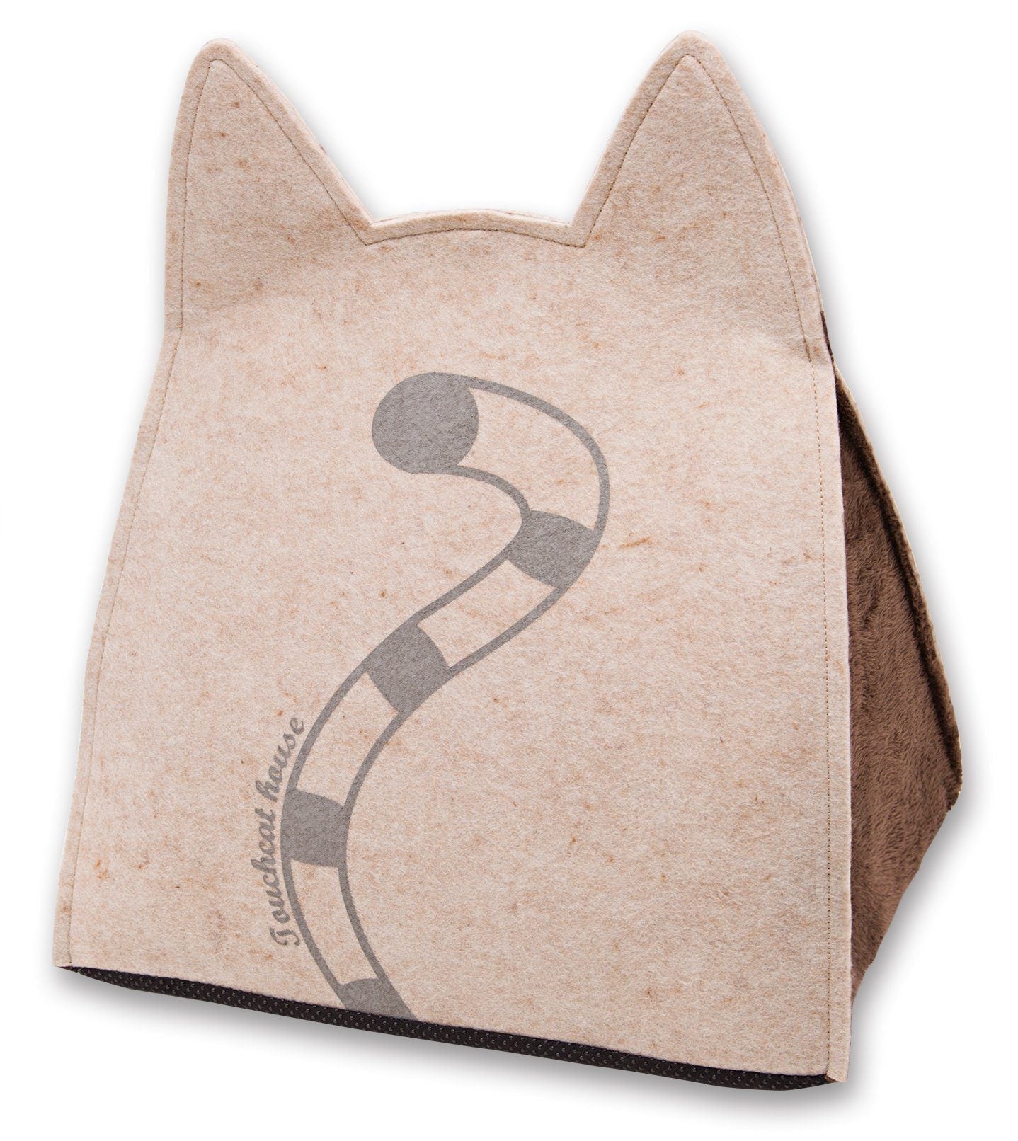 Touchcat ® 'Kitty Ears' Travel On-The-Go Folding Designer Fashion Pet Cat Bed House w/ Hanging Teaser Toy by Pet Life