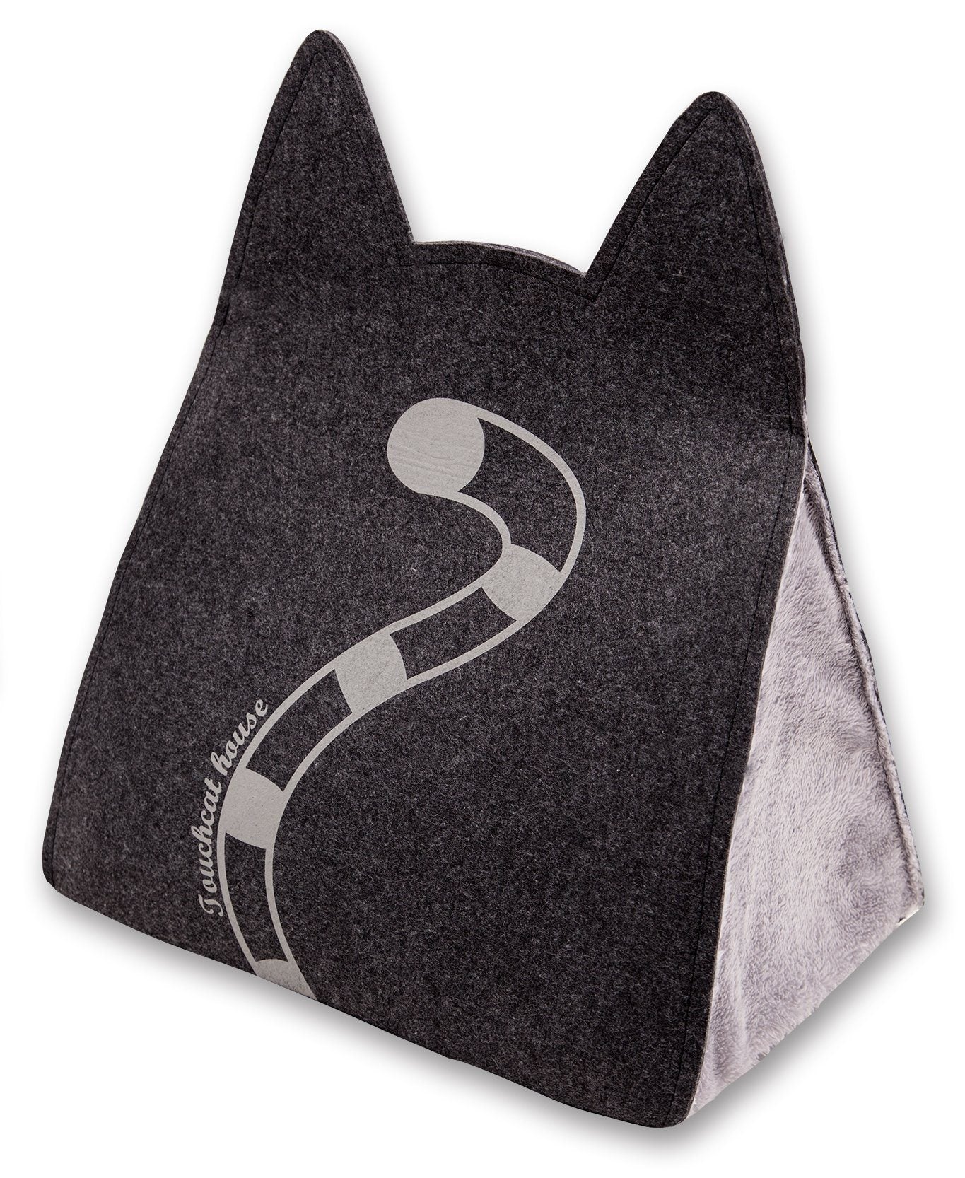 Touchcat ® 'Kitty Ears' Travel On-The-Go Folding Designer Fashion Pet Cat Bed House w/ Hanging Teaser Toy by Pet Life