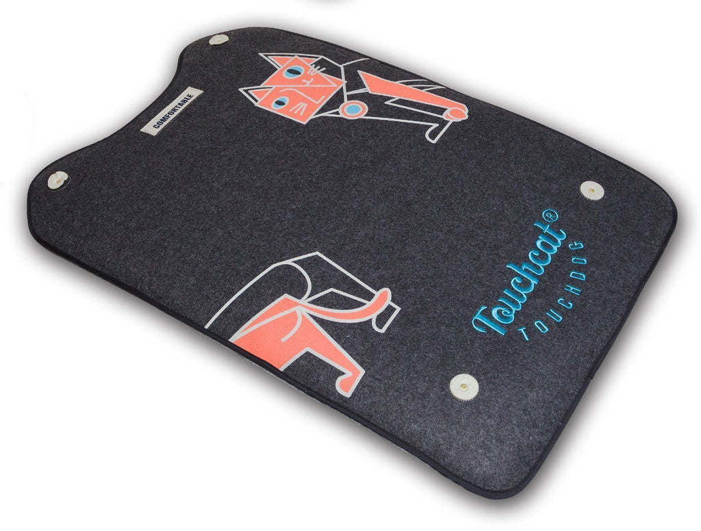 Touchcat ® 'Lamaste' Travel Reversible Rubberized Fashion Designer Pet Dog and Cat Bed Bed Lounger Stretching Yoga Mat by Pet Life
