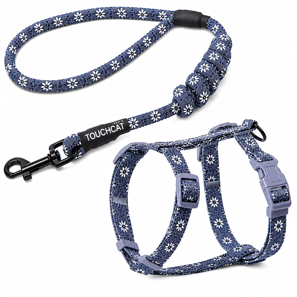 Touchcat 'Radi-Claw' Durable Cable Cat Harness and Leash Combo by Pet Life