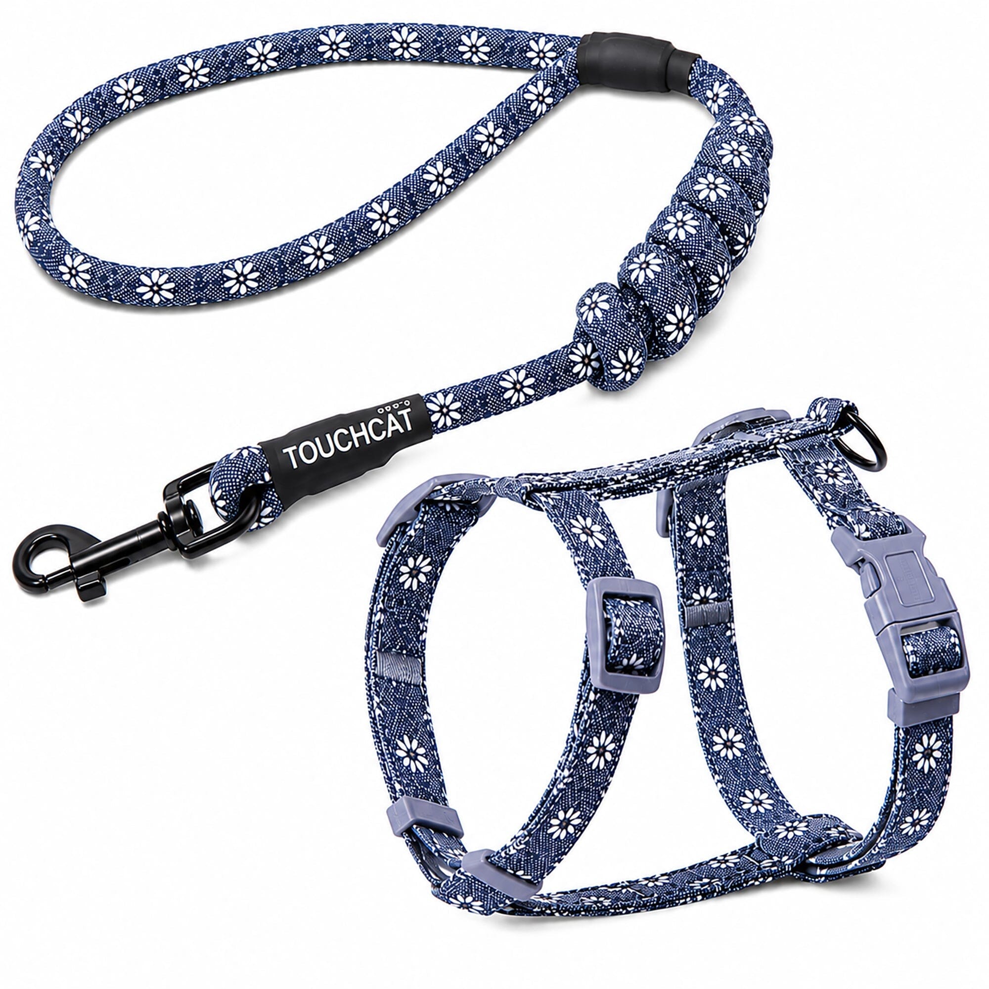Touchcat 'Radi-Claw' Durable Cable Cat Harness and Leash Combo by Pet Life
