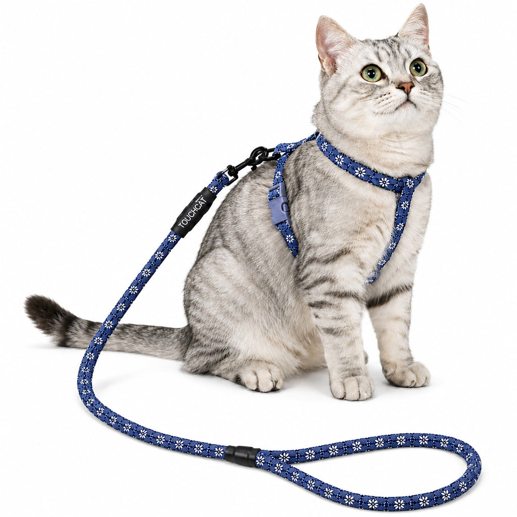 Touchcat 'Radi-Claw' Durable Cable Cat Harness and Leash Combo by Pet Life