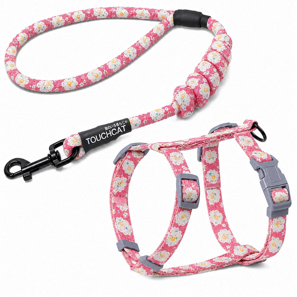 Touchcat 'Radi-Claw' Durable Cable Cat Harness and Leash Combo by Pet Life