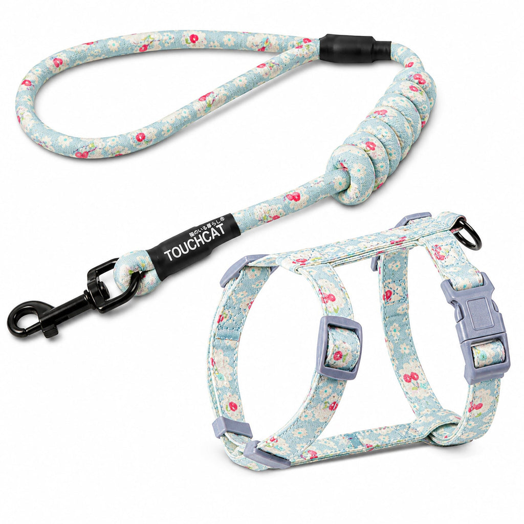 Touchcat 'Radi-Claw' Durable Cable Cat Harness and Leash Combo by Pet Life