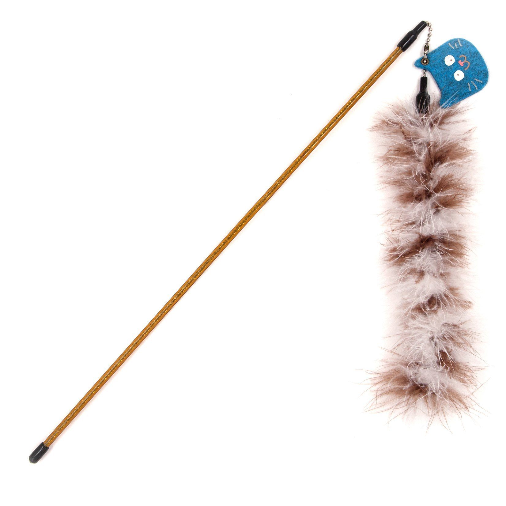 Touchcat Tail-Feather Designer Wand Cat Teaser by Pet Life