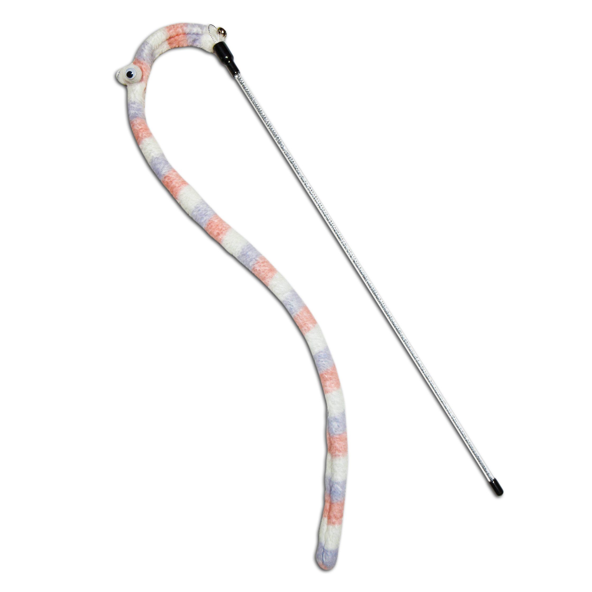 Touchcat Worm-Tail Designer Wand Cat Teaser by Pet Life