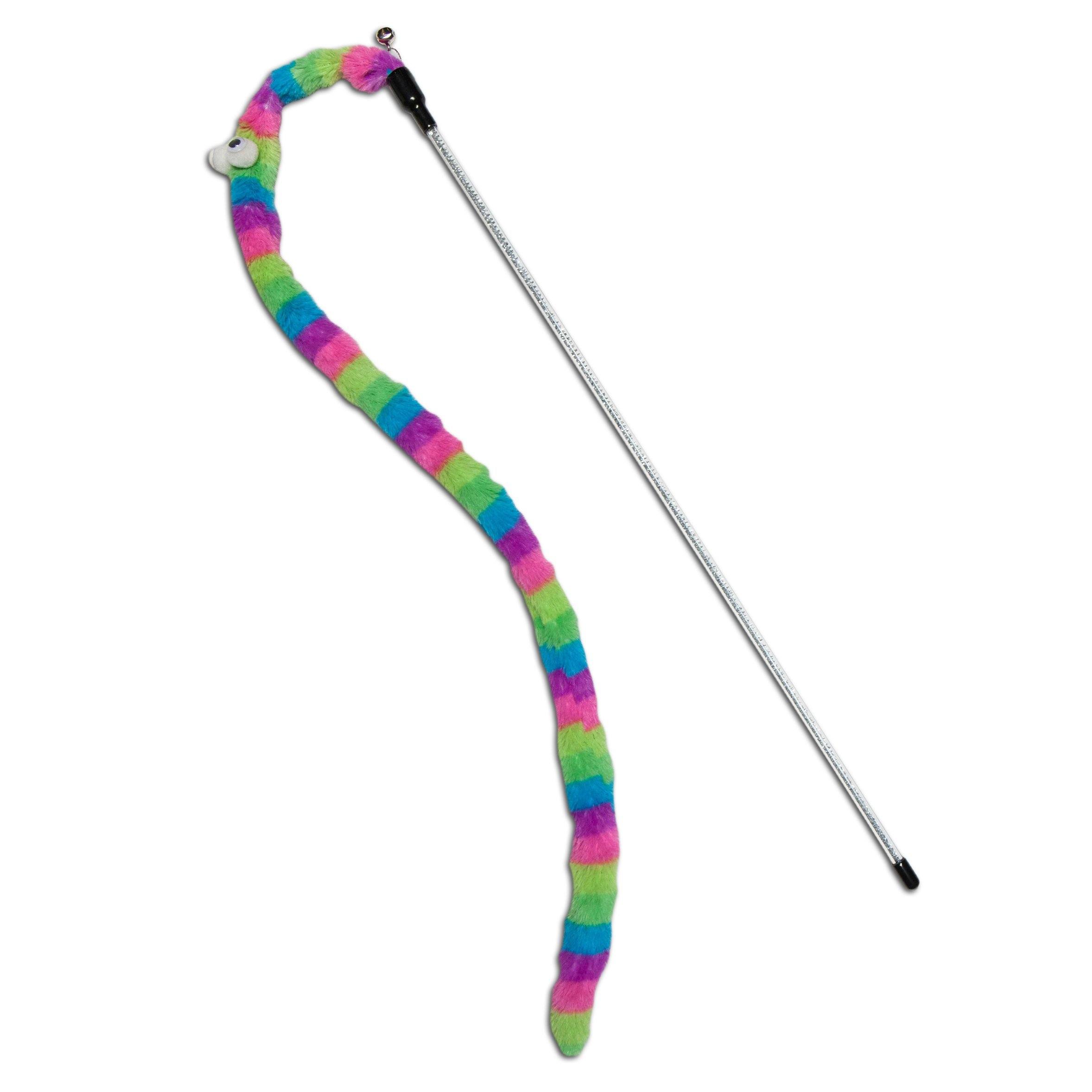 Touchcat Worm-Tail Designer Wand Cat Teaser by Pet Life