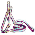 Touchdog 'Avery Patterned' Tough Stitched Dog Harness and Leash by Pet Life