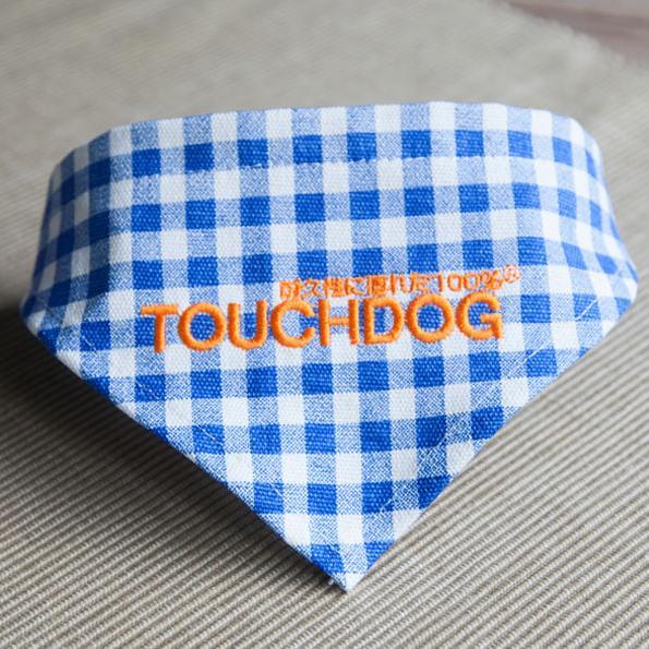 Touchdog Plaid Patterned Hook-and-Loop Fashion Dog Bandana by Pet Life