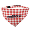 Touchdog Plaid Patterned Hook-and-Loop Fashion Dog Bandana by Pet Life