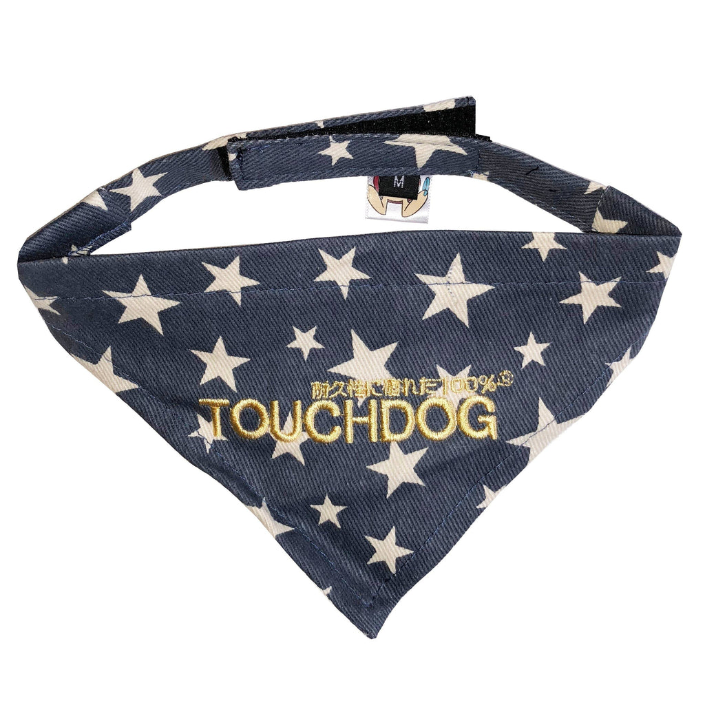 Touchdog Star Patterned Hook-and-Loop Fashion Dog Bandana by Pet Life