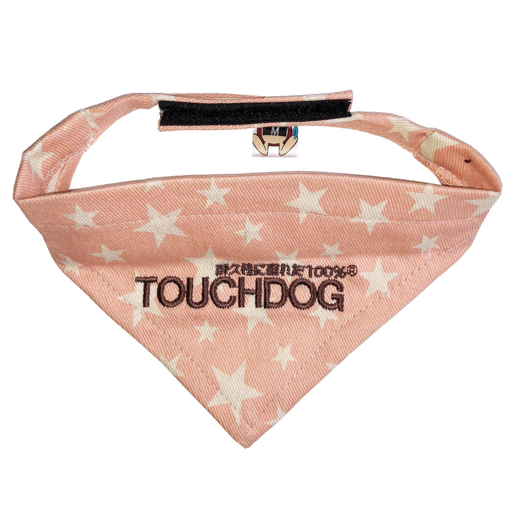 Touchdog Star Patterned Hook-and-Loop Fashion Dog Bandana by Pet Life