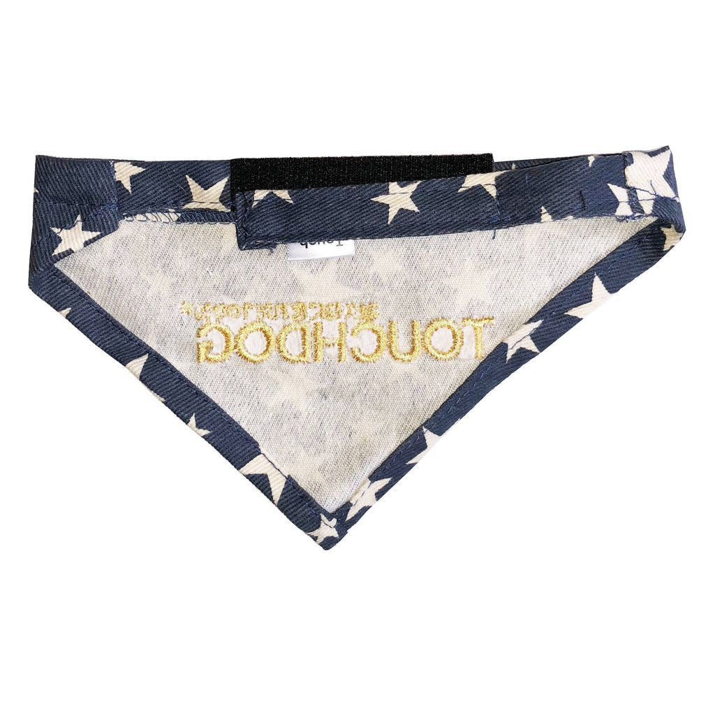 Touchdog Star Patterned Hook-and-Loop Fashion Dog Bandana by Pet Life