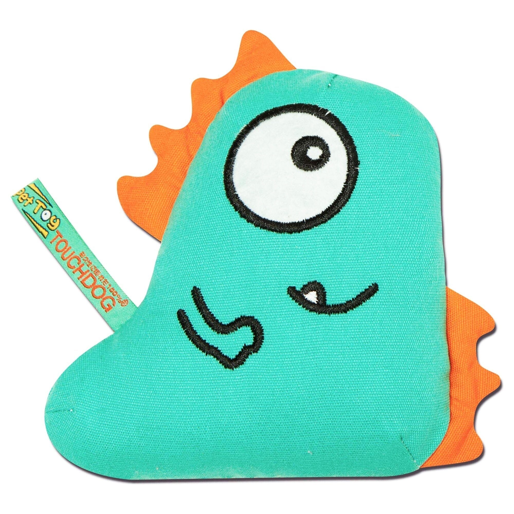 Touchdog Cartoon Shoe-faced Monster Plush Dog Toy by Pet Life