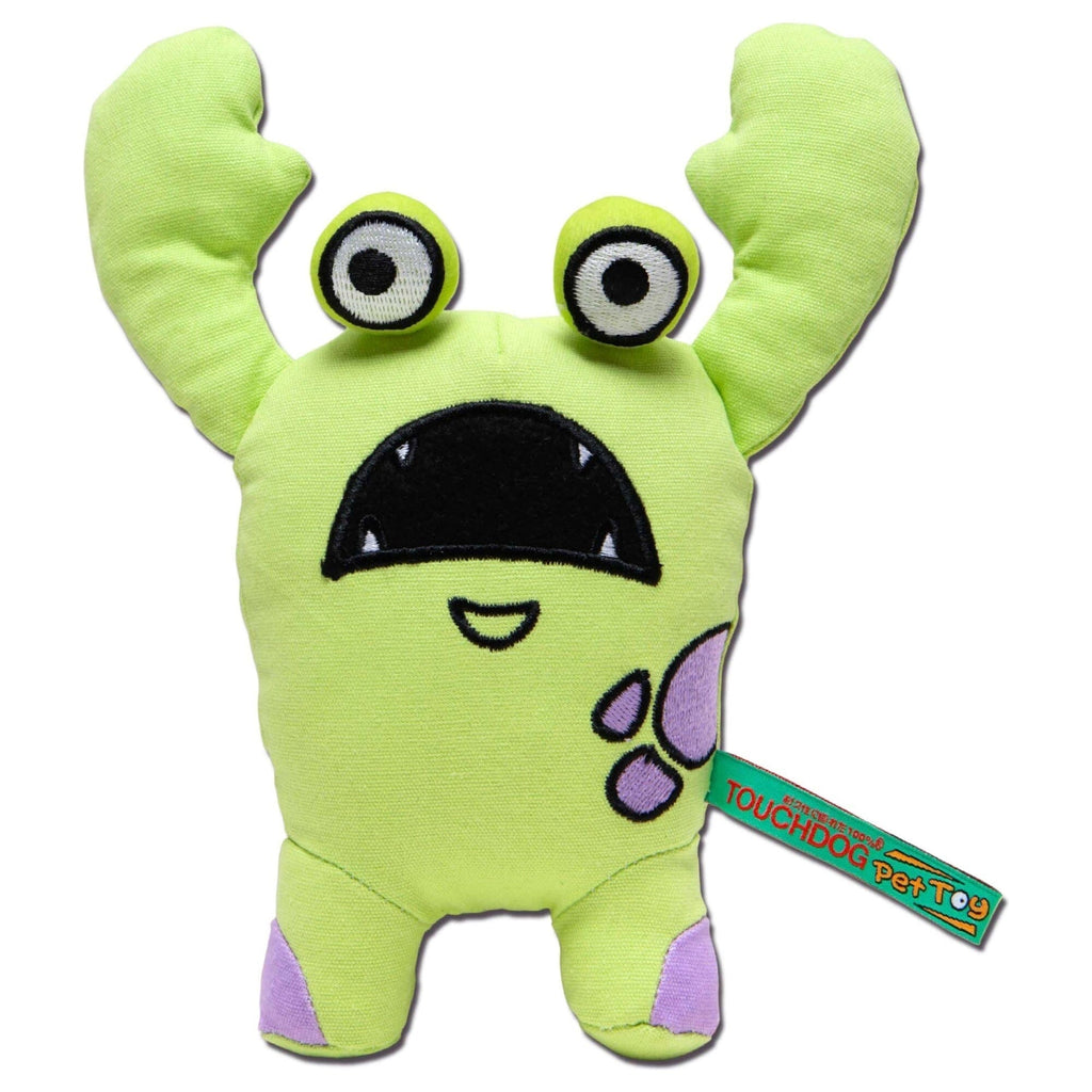 Touchdog Cartoon Up-for-Crabs Monster Plush Dog Toy by Pet Life