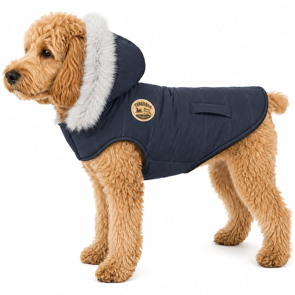 Touchdog 'Eskimo-Swag' Duck-Down Insulated Winter Dog Coat Parka by Pet Life