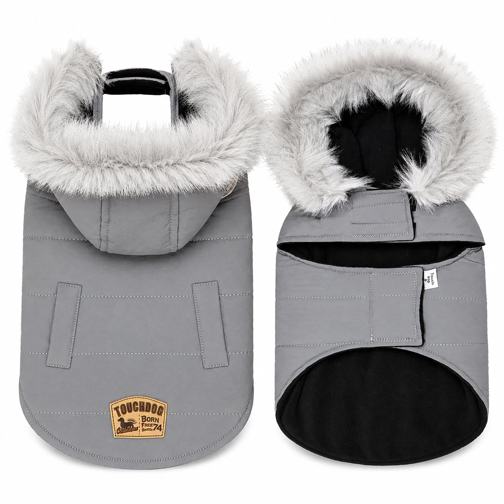 Touchdog 'Eskimo-Swag' Duck-Down Insulated Winter Dog Coat Parka by Pet Life