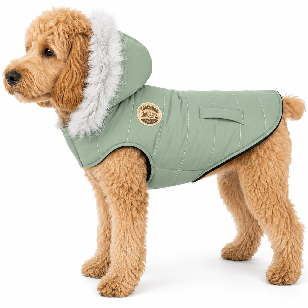 Touchdog 'Eskimo-Swag' Duck-Down Insulated Winter Dog Coat Parka by Pet Life