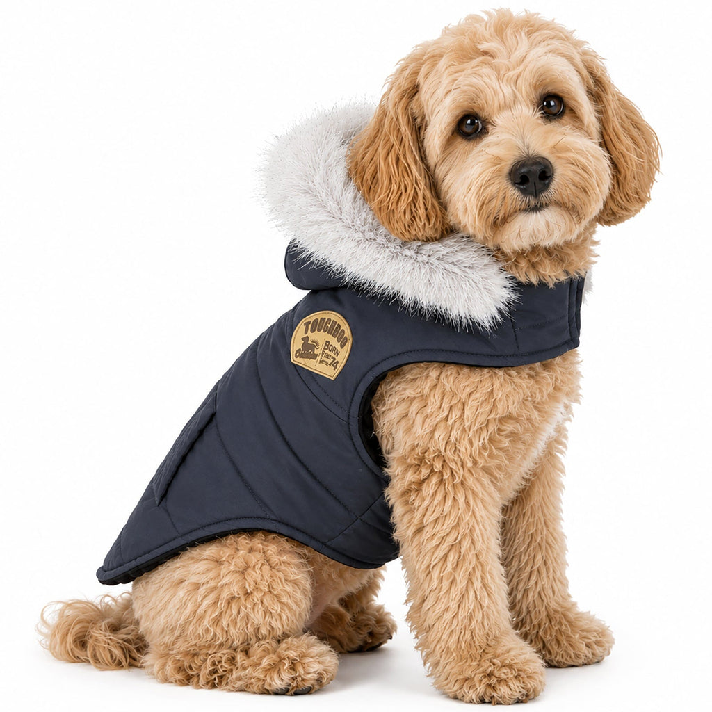 Touchdog 'Eskimo-Swag' Duck-Down Insulated Winter Dog Coat Parka by Pet Life
