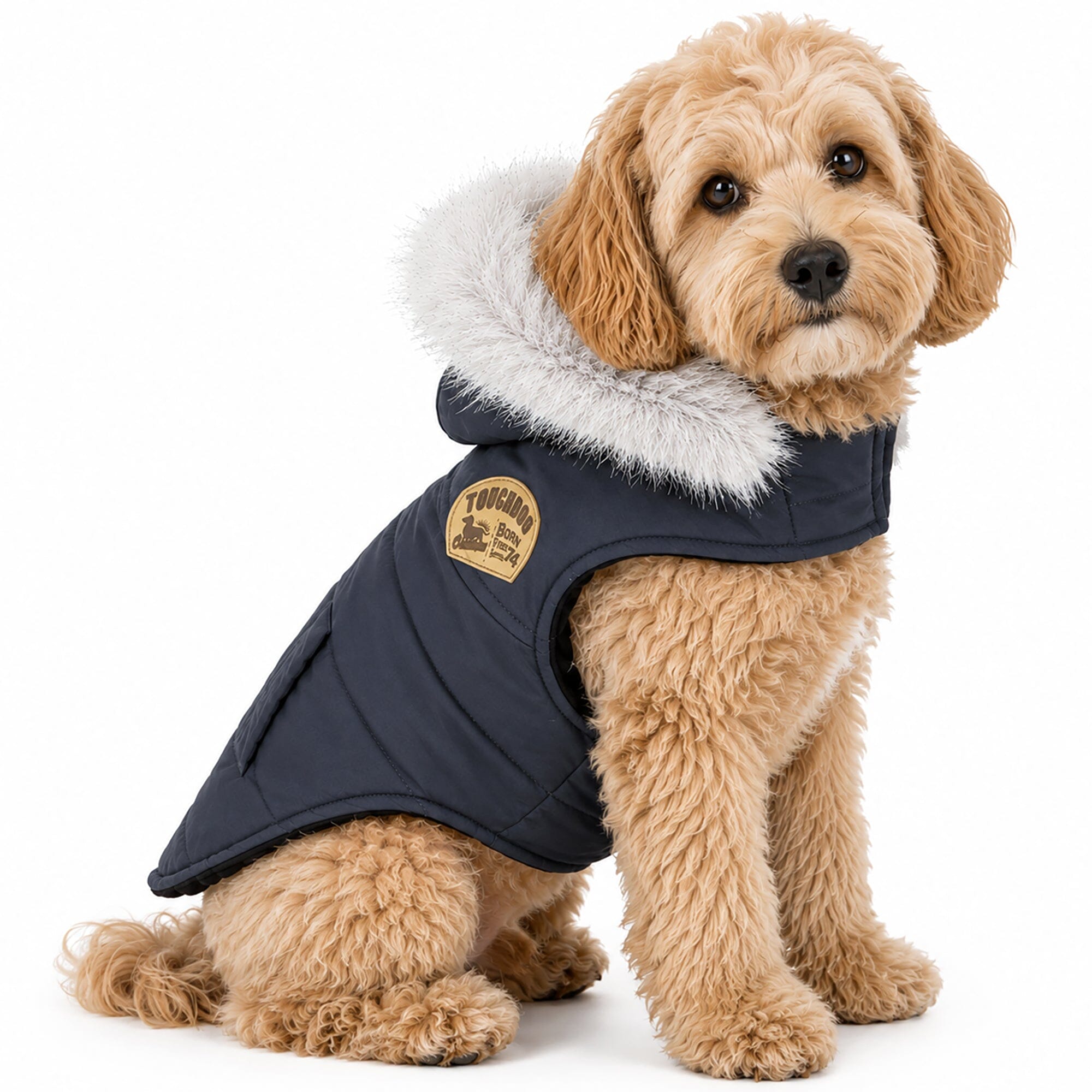 Touchdog 'Eskimo-Swag' Duck-Down Insulated Winter Dog Coat Parka by Pet Life