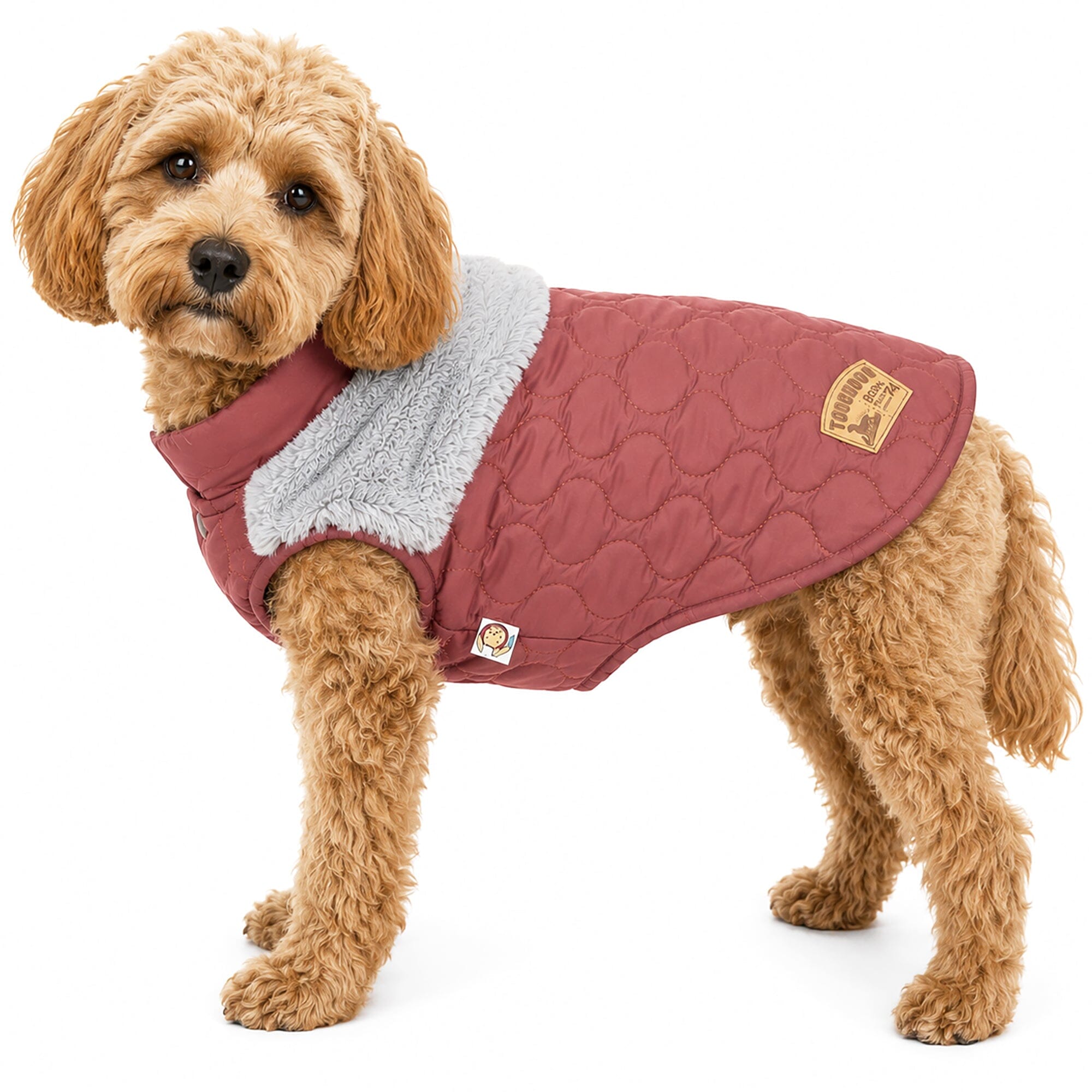 Touchdog 'Furrost-Bite' Fur and Fleece Designer Fashion Dog Jacket by Pet Life