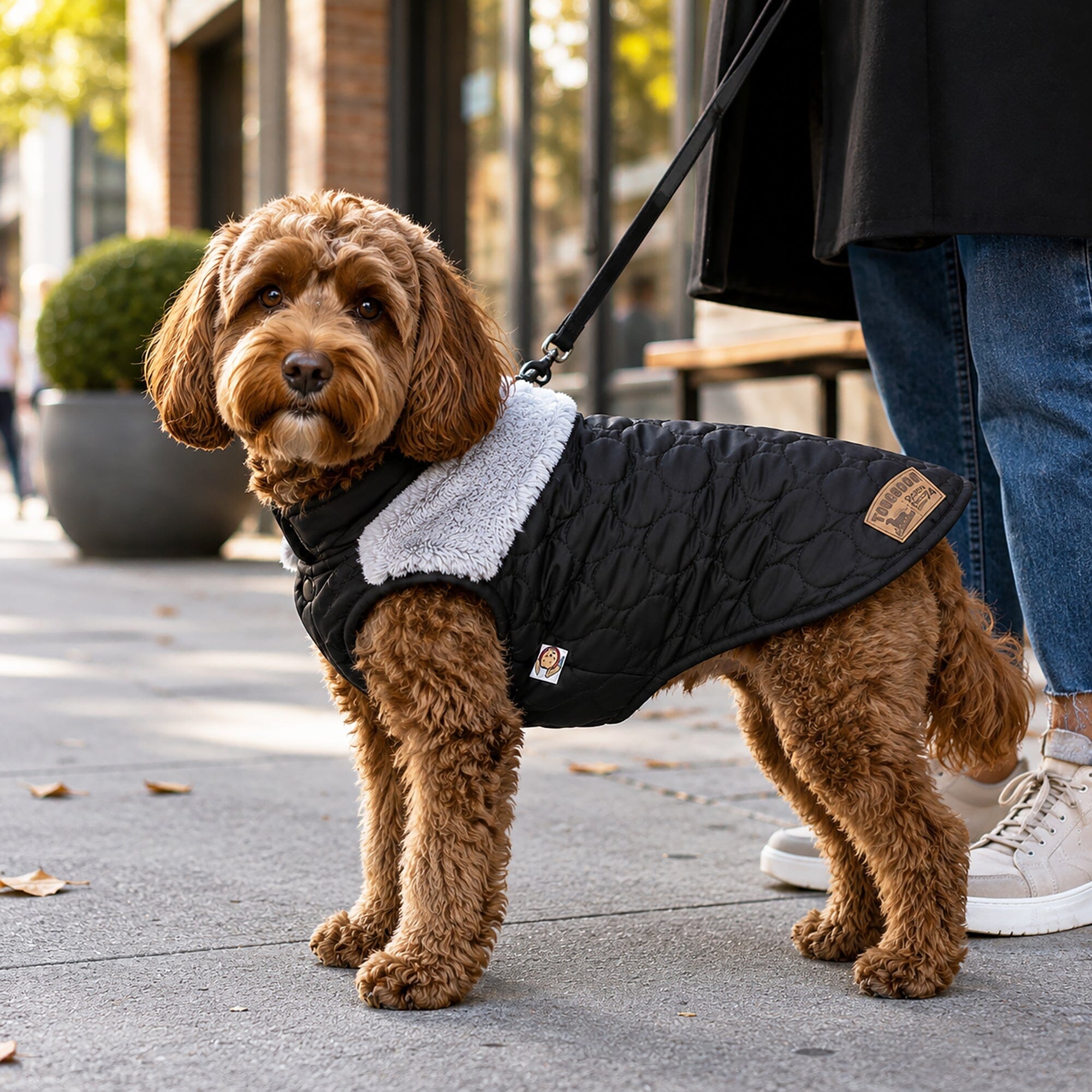Touchdog 'Furrost-Bite' Fur and Fleece Designer Fashion Dog Jacket by Pet Life