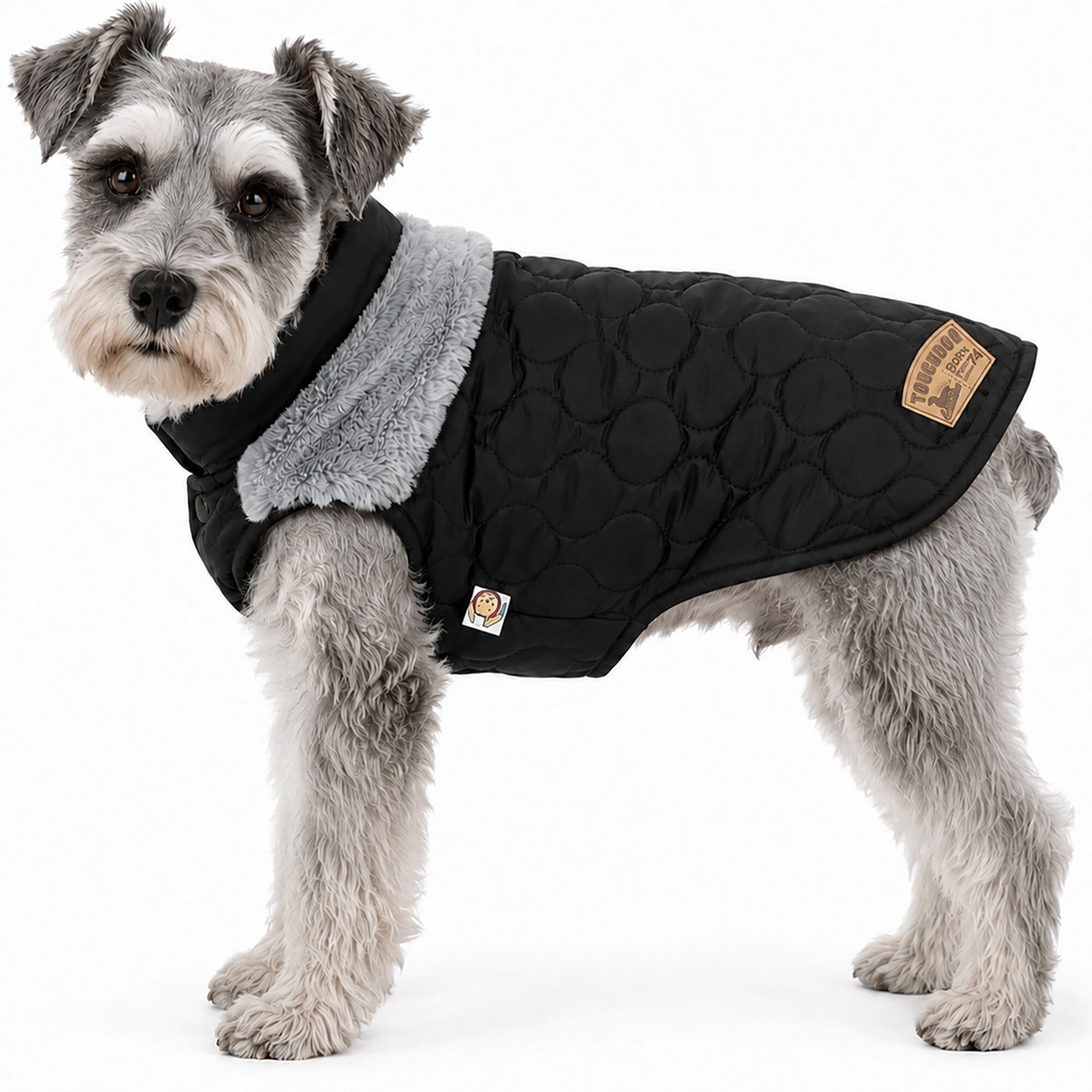 Touchdog 'Furrost-Bite' Fur and Fleece Designer Fashion Dog Jacket by Pet Life