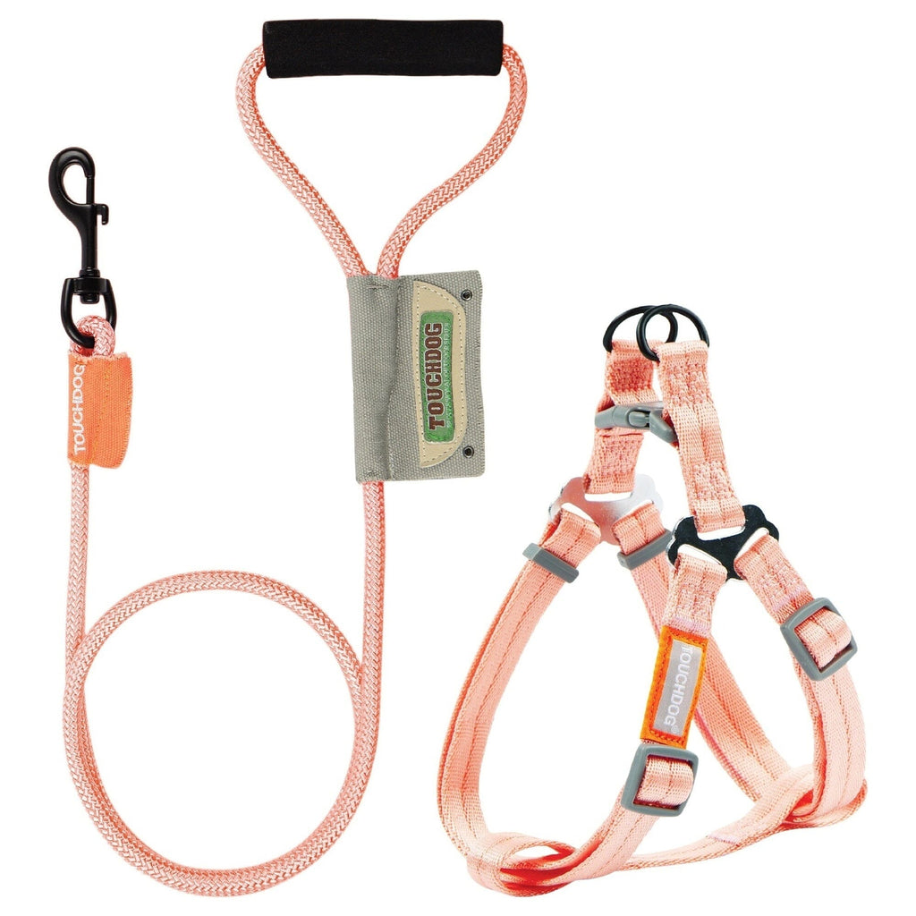 Touchdog ® 'Macaron' 2-in-1 Durable Nylon Dog Harness and Leash by Pet Life