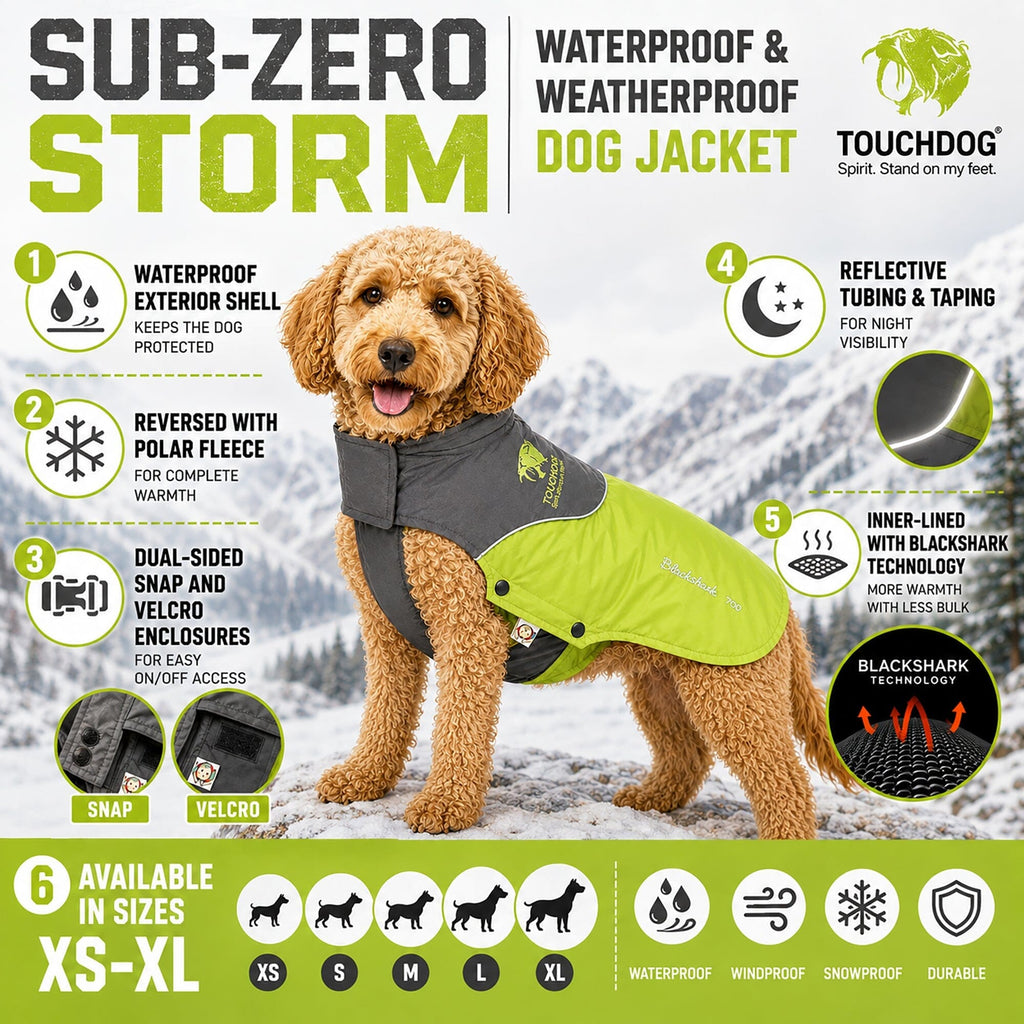 Touchdog ® Subzero-Storm Reflective Year Round Waterproof Dog Coat by Pet Life