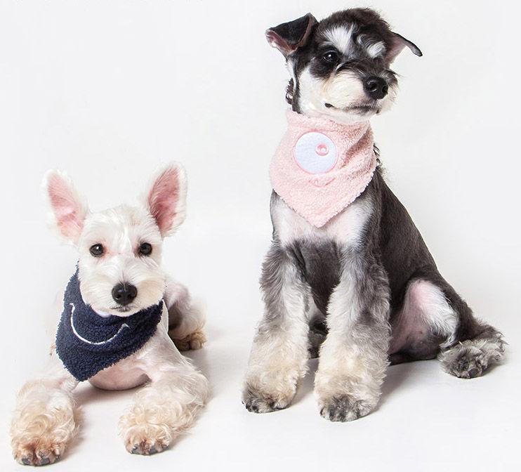 Touchdog ®'Dizzy-Eyed Cyclops' Cotton Hook-and-Loop Dog Bandana and Scarf by Pet Life